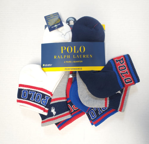 Nwt Polo 6 Pack Polo Spell out and pony Ankle Socks
