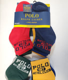 Nwt Polo Ralph Lauren 6 Pack Polo Spellout/1967/ATHL.Club ony Ankle Socks - Unique Style