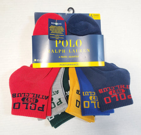 Nwt Polo Ralph Lauren Red RL/American Flag Bear Socks