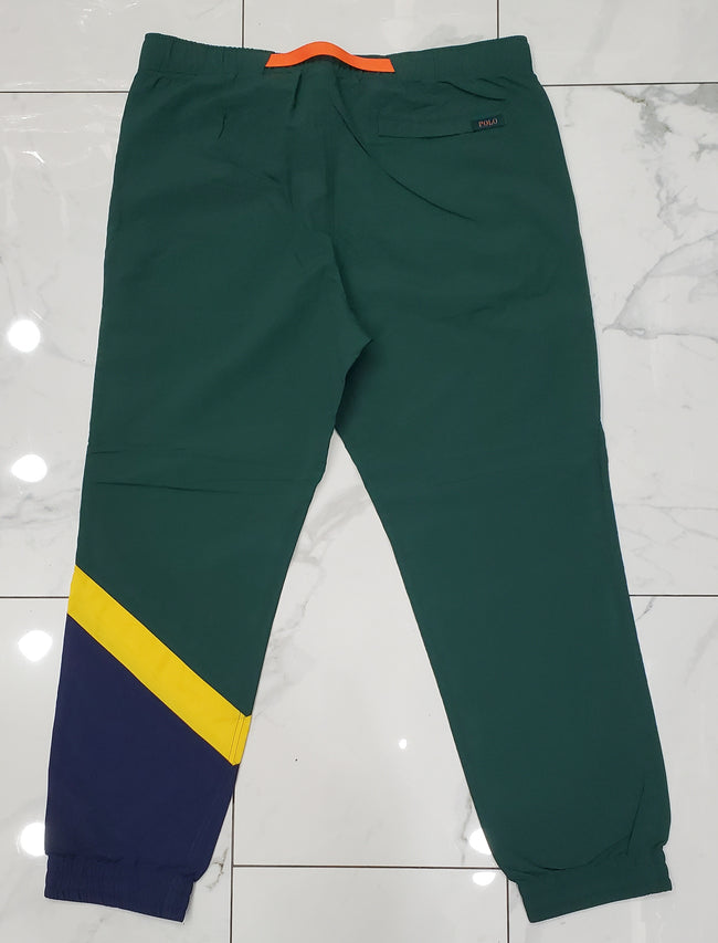 Nwt Polo Ralph Lauren Green/Navy/Yellow # 3 Nylon Pants - Unique Style