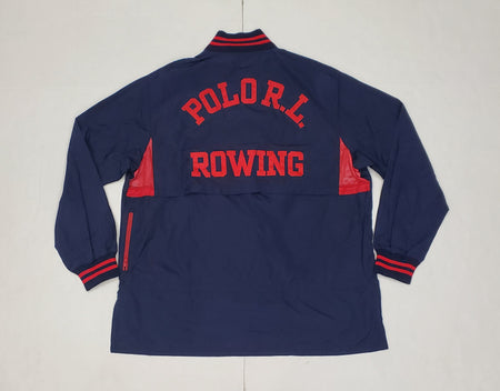 Nwt Polo Ralph Lauren Royal Blue/Red Spellout Polo Sport Windbreaker