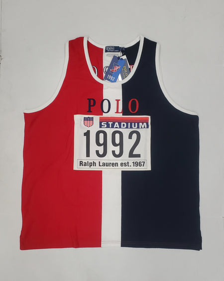 Nwt Polo Ralph Lauren Red/White/Blue Tokyo Stadium 1992 Tank Top