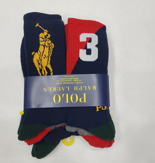Polo Ralph Lauren 6 Pack Big Pony Socks - Unique Style