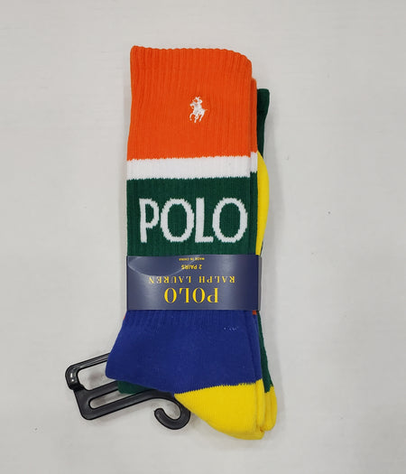 Nwt Polo Ralph Lauren 3 Pack Ankle Spellout Socks