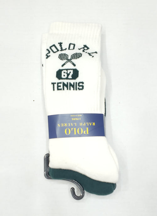 Nwt Polo Ralph Lauren Polo R.L. 67 Tennis 2 Pack Socks - Unique Style