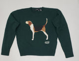 Nwt Polo Ralph Lauren Women's Green Dog Sweater - Unique Style