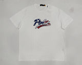 Nwt Polo Ralph Lauren White American Flag Script Tee