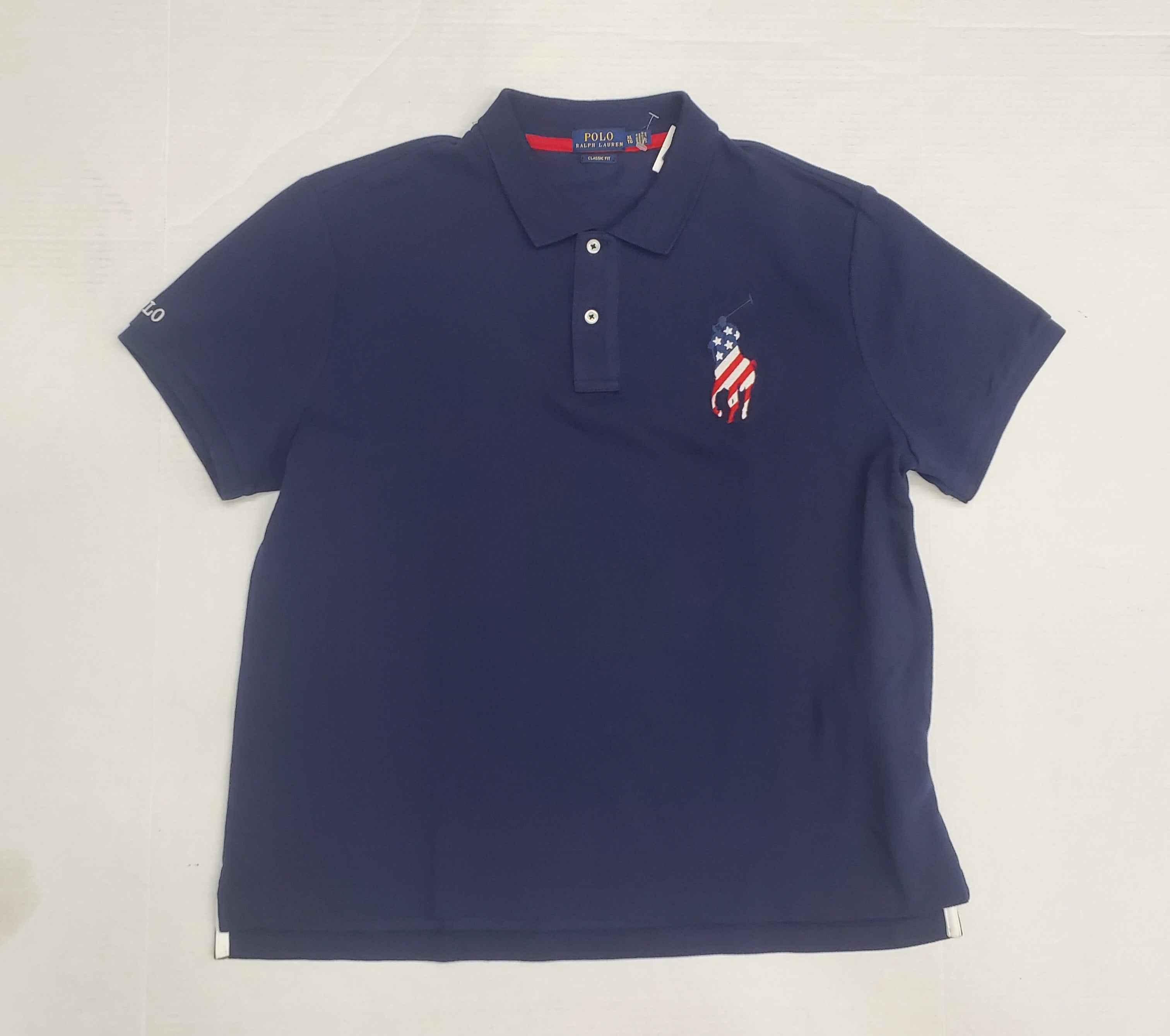 Ralph Lauren Womens Big Pony USA Flag Polo Shirt | Unique Style