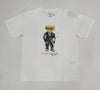 Nwt Polo Ralph Lauren Women's White Black Suit Teddy Bear Tee