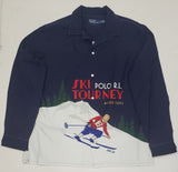 Nwt Polo Ralph Lauren  Navy Ski Winter Event Classic Fit L/S Button Up