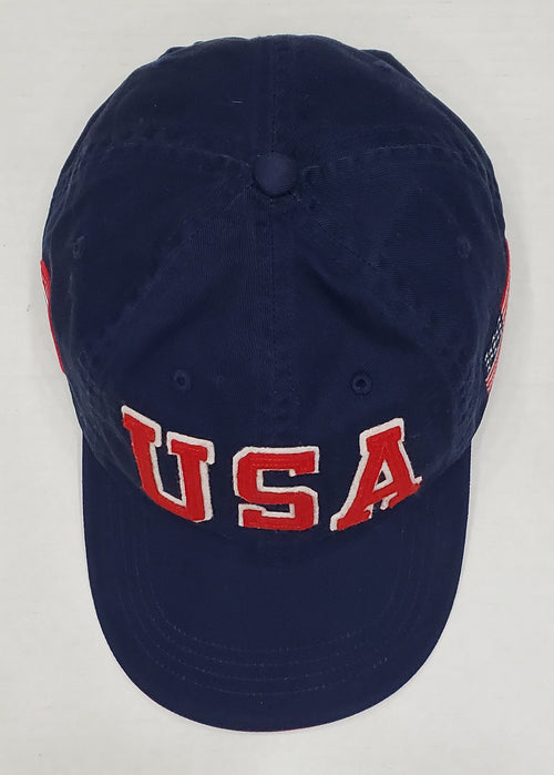 Nwt Polo Ralph Lauren Polo Olympic USA Navy Strapback Hat