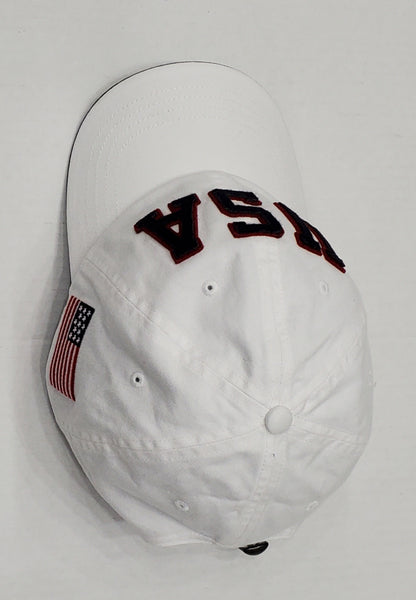 Nwt Polo Ralph Lauren Polo Olympic USA White Strapback Hat