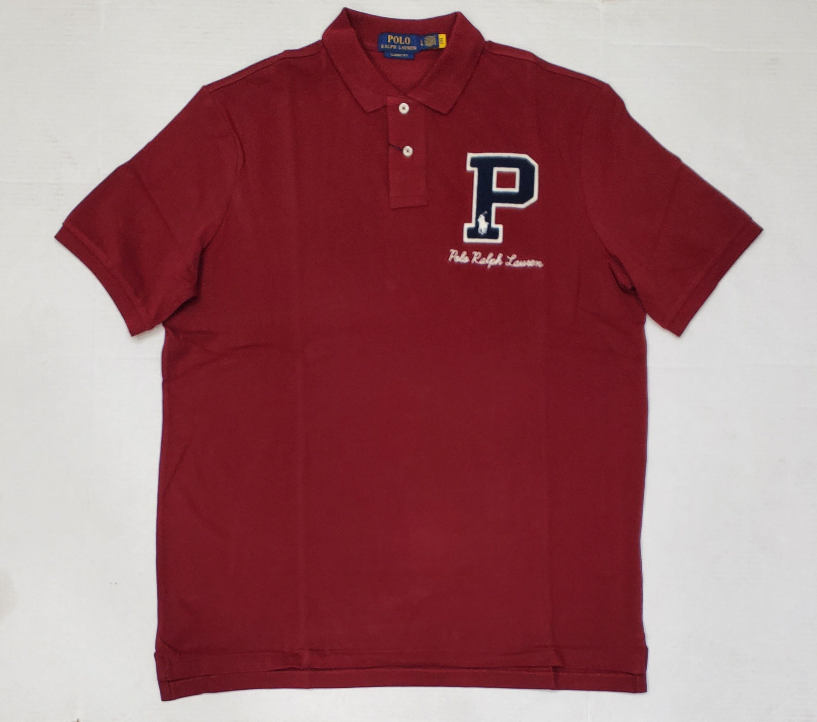 NWT POLO RALPH LAUREN hot NAVY BLUE PONY M CLASSICS 2 MAROON RED HAT