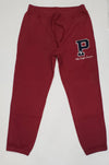 Nwt Polo Ralph Lauren Burgundy/Navy 'P' Sweatshirt With Matching Joggers