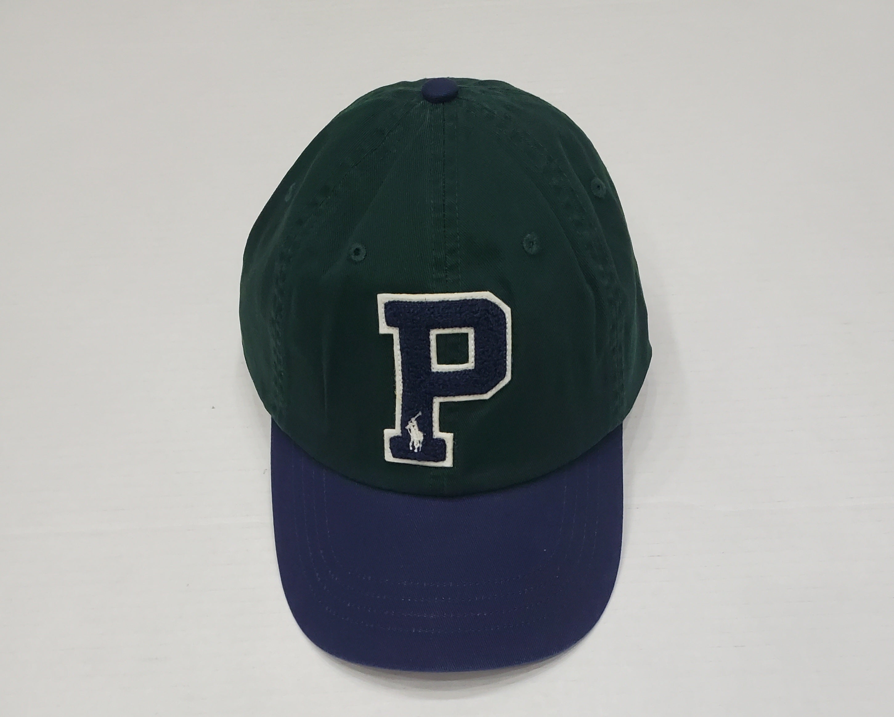 Nwt Polo Ralph Lauren Navy/Green 'P' Adjustable Hat | Unique Style