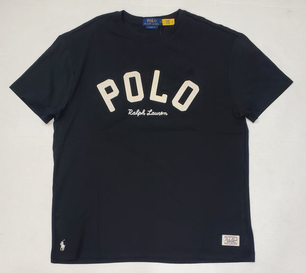 Nwt Polo Ralph Lauren Black Spellout Patch Tee