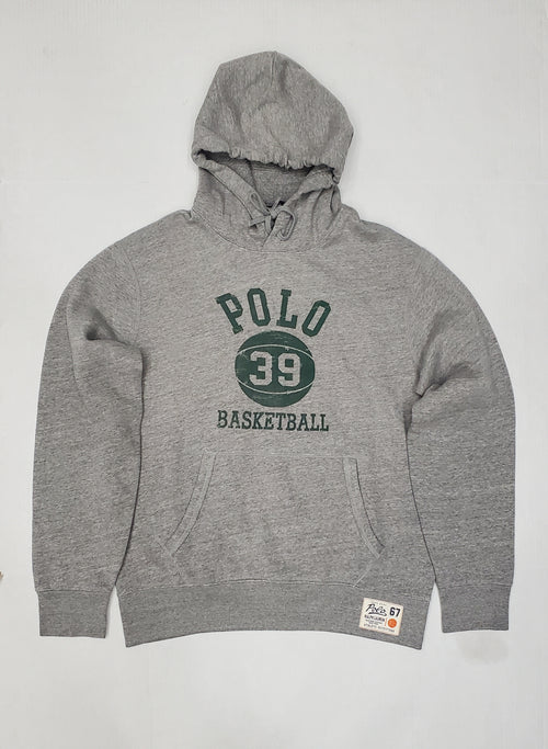 Nwt Polo Ralph Lauren Grey #39 Basketball Hoodie