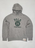 Nwt Polo Ralph Lauren Grey #39 Basketball Hoodie