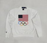 Nwt Polo Ralph Lauren Women's White Olympic Sweatshirt