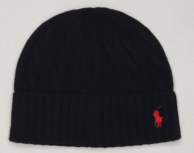 Nwt Polo Ralph Lauren Black with Red Small Pony Skully