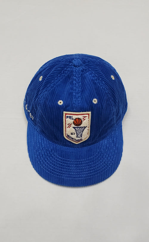 Nwt Polo Ralph Lauren PRL 67 Basketball New York Corduroy Hat