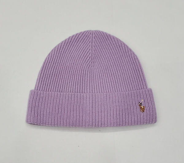 Nwt Polo Ralph Lauren Purple Wool Small Pony Skully