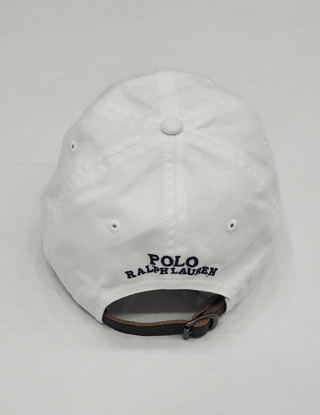 Nwt Polo Ralph Lauren Olympic Teddy Bear Leather Adjustable Strap Hat