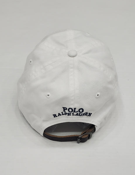 Nwt Polo Ralph Lauren Olympic Teddy Bear Leather Adjustable Strap Hat