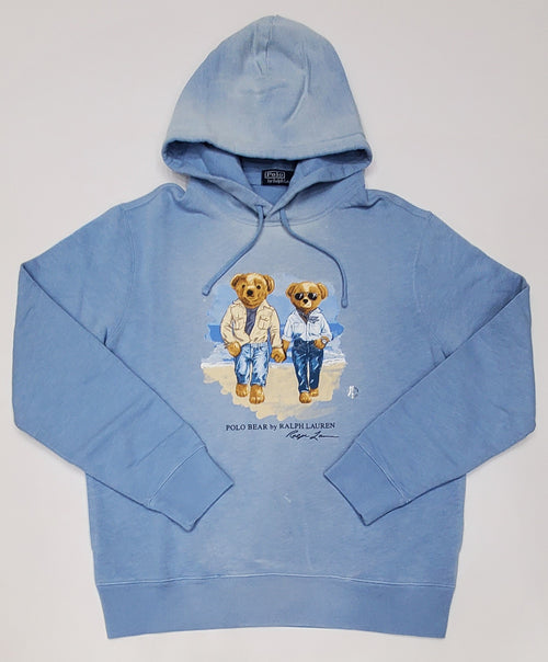 Nwt Polo Ralph Lauren Blue Twin Bear Hoodie