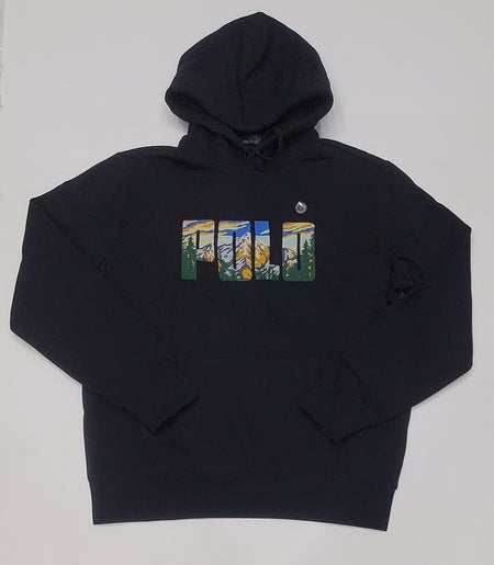 Nwt Polo Ralph Lauren Black #3 Triple Pony Hoodie