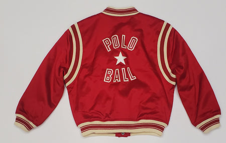 Nwt Polo Ralph Lauren Yankees Red NY Satin Jacket