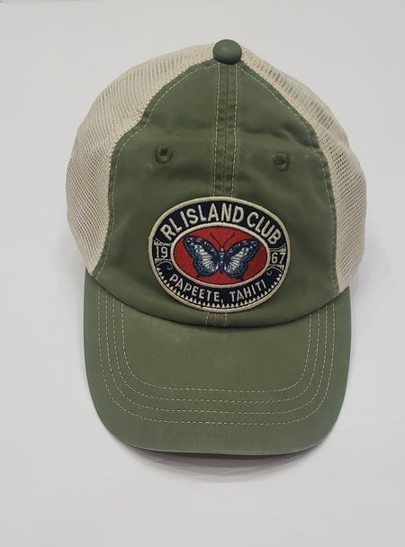 Nwt  Polo Ralph Lauren Green Polo Beach Adjustable Strap Back Hat