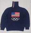 Nwt Polo Ralph Lauren Olympic American Flag Turtleneck Sweater