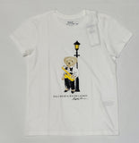 Nwt Polo Ralph Lauren Women's White Teddy Bear Trumpet Tee