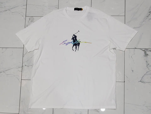 トップス Polo Ralph Lauren big pony shirt white Polo Ralph Lauren Big Pony White Polo Shirt Short Sleeve Custom