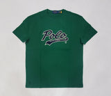 Nwt Polo Ralph Lauren Green/Navy Script Patch Classic Fit Tee