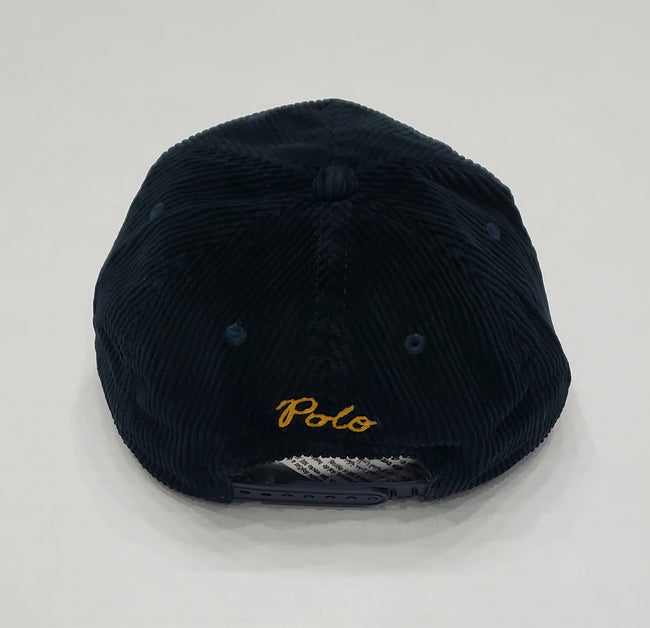 Nwt Polo Ralph Lauren Navy Embroidered North East Racquet Club Adjustable Strapped Snap Back