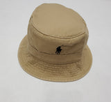 Nwt  Polo Ralph Lauren Tan with Navy  Small Pony Bucket Hat