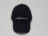 Nwt Polo Ralph Lauren Black Spellout Adjustable Strap Back