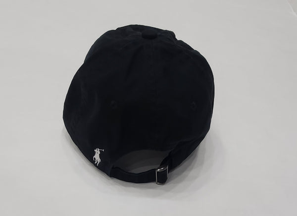 Nwt Polo Ralph Lauren Black Spellout Adjustable Strap Back