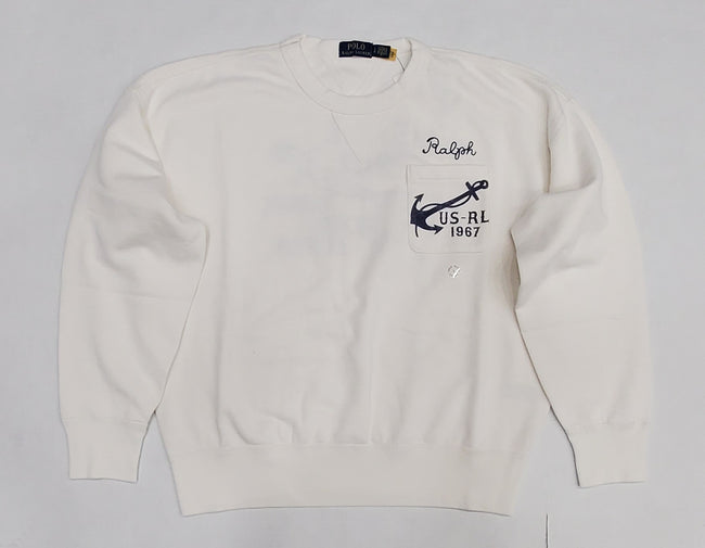 Nwt Polo Ralph Lauren White Anchor Sweatshirt