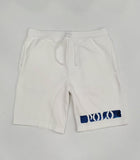 Nwt Polo Ralph Laure White/Blue Printed Spellout Shorts
