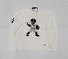 Nwt Polo Ralph Lauren White Yankees Bear Sweater - Unique Style