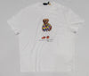 Nwt Polo Ralph Lauren White Teddy Bear Wearing Hawaii Button Classic Fit Tee