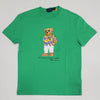 Nwt Polo Ralph Lauren Green Teddy Bear Wearing Hawaii Button Classic Fit Tee