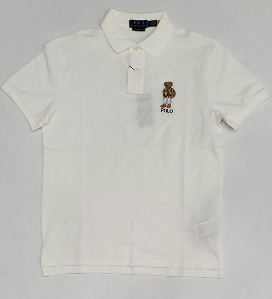 Nwt Polo Ralph Lauren Teddy Bear Wearing Hawaii Button Up Custom Sim Fit Polo