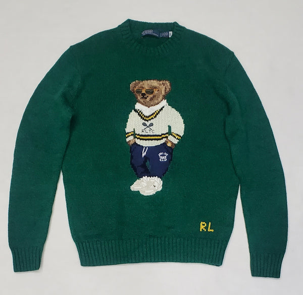 Nwt Polo Ralph Lauren Green RLTC Sweater Cotton Blend Sweater
