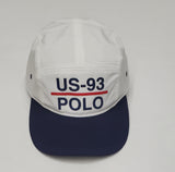 Nwt Polo Ralph Lauren White US-93 5 Panel Strap Back Hat