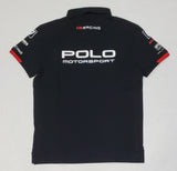 Nwt Polo Ralph Lauren Black Racing PRL Motor Sport Custom Fit Polo - Unique Style