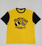 Nwt Polo Ralph Lauren Yellow/Black 5TH PRL Motor Club Speedway Championship  Classic Fit Tee - Unique Style